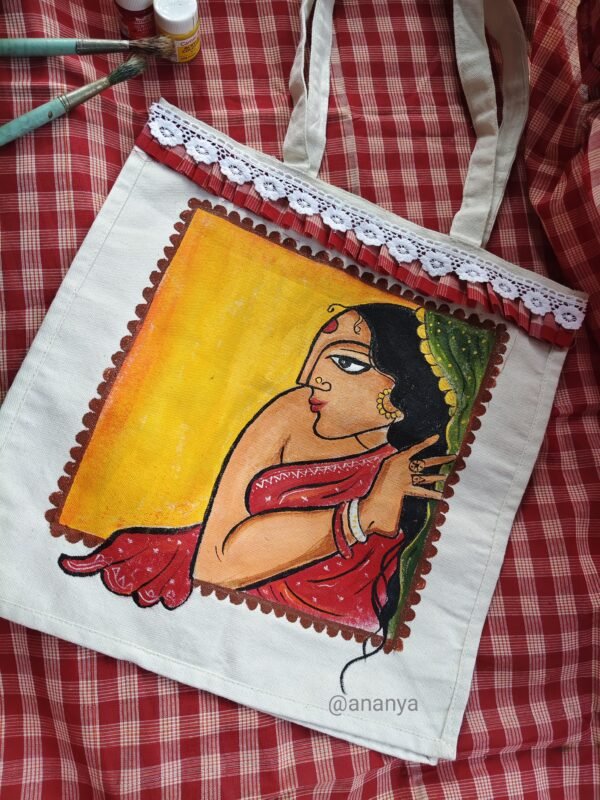 Hand-painted Tote Bag - Image 2