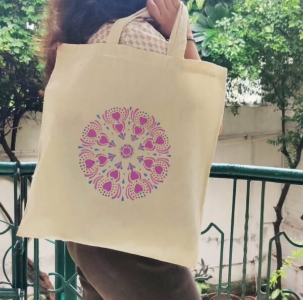 Handpainted Tote Bag - Image 2