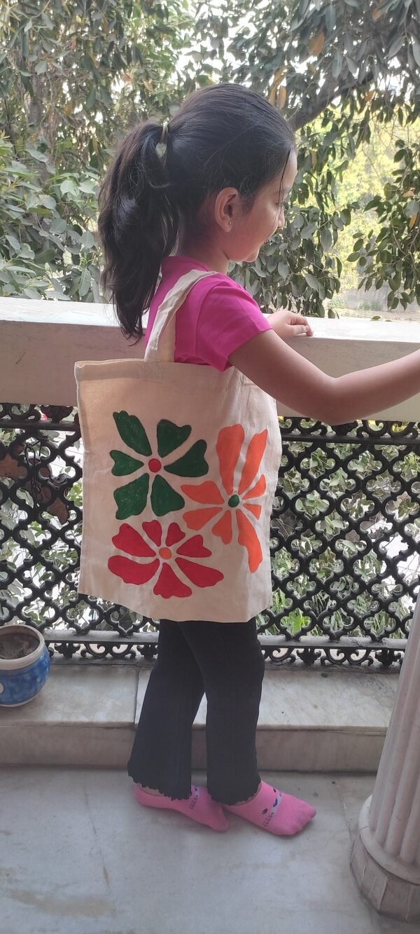 Handpainted Tote Bag - Image 3