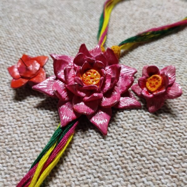 Lotus and ear ring set - Image 2