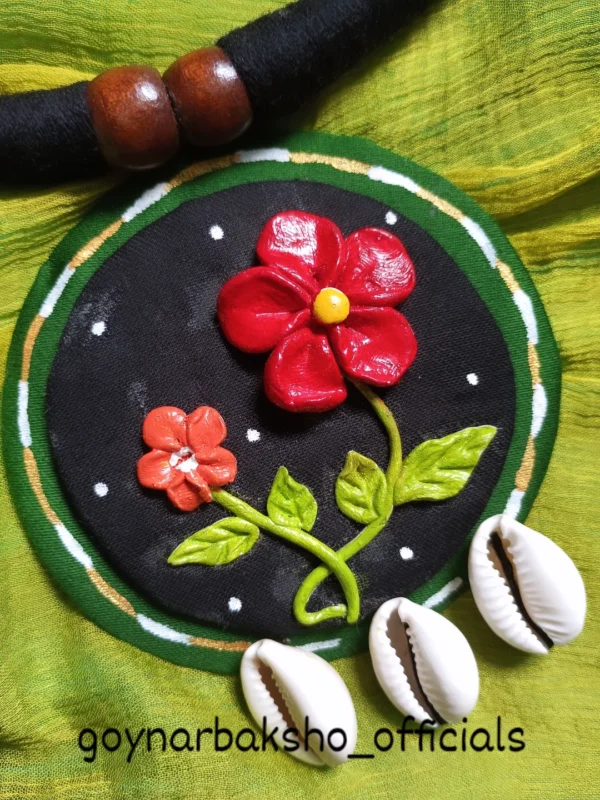 " Which flower do you want to see next?........customised choker with clay & kori " 🍃🌸 [DM FOR ORDER & SHOP NOW] . . . #claychoker - Image 3