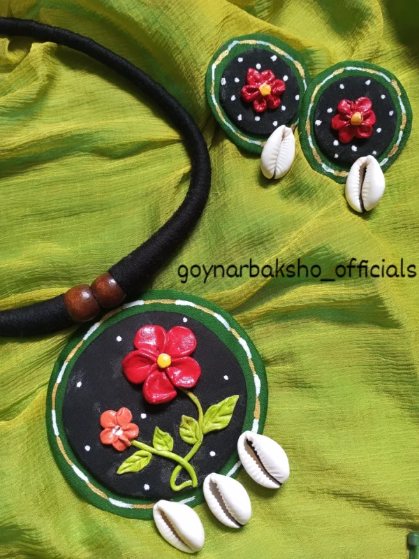 " Which flower do you want to see next?........customised choker with clay & kori " 🍃🌸 [DM FOR ORDER & SHOP NOW] . . . #claychoker - Image 2